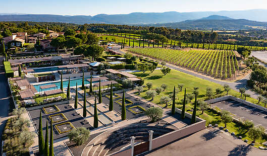 Aerial View of Coquillade Provence