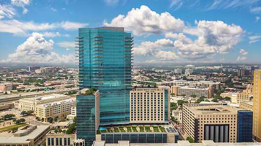 Aerial View of Omni Fort Worth