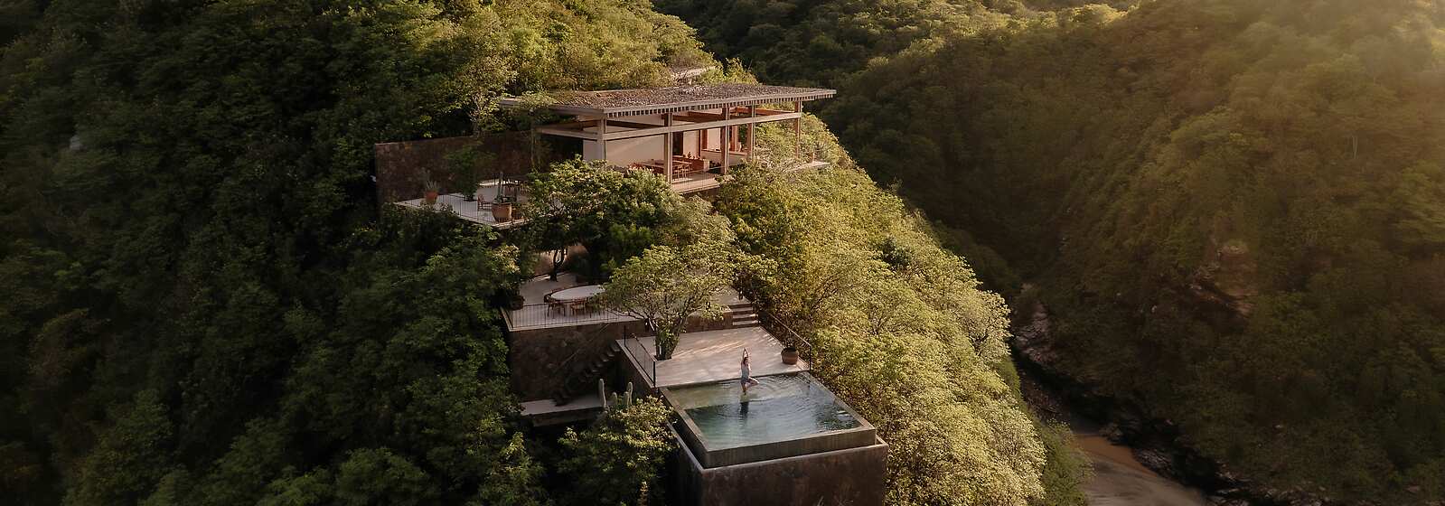 Aerial view of La Valise Mazunte