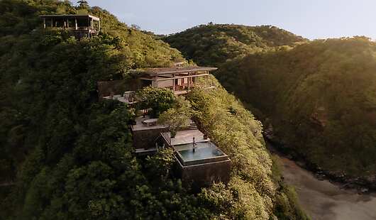 Aerial view of La Valise Mazunte