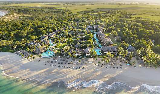 Aerial View of Zoetry Agua Punta Cana
