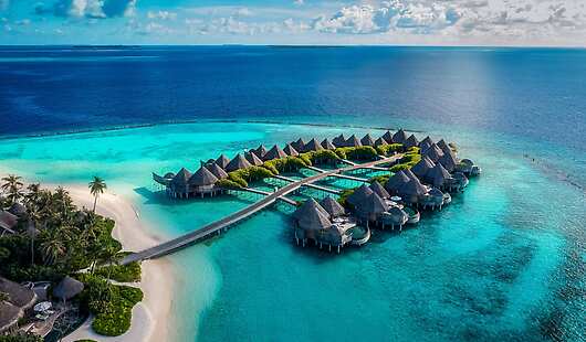 Aerial View of The Nautilus Maldives