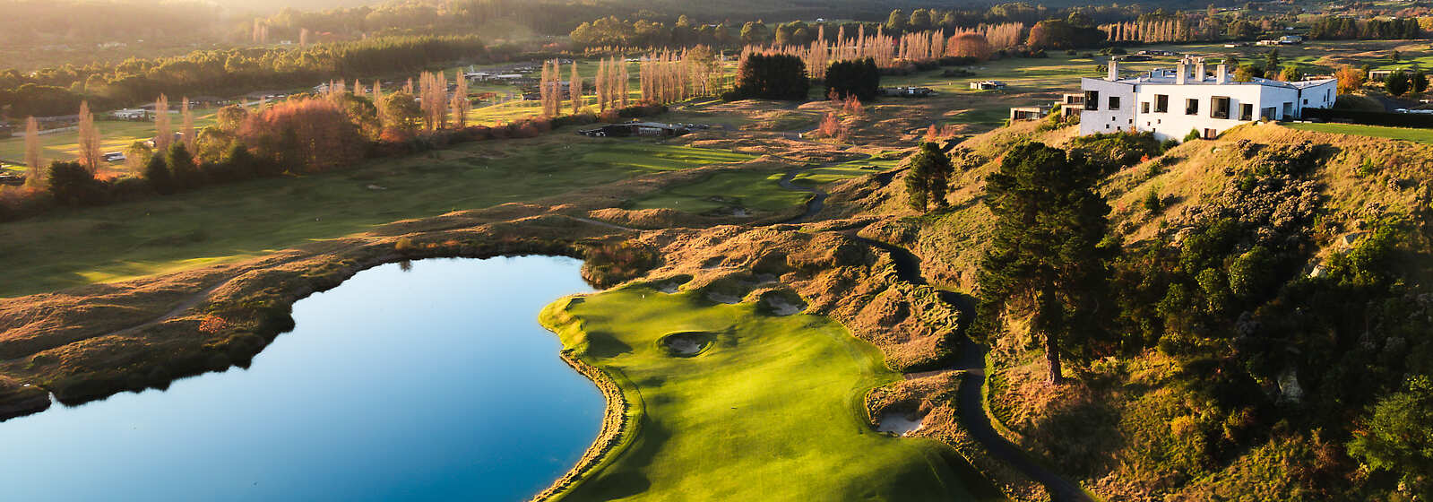 Aerial View of Manor and Golf Course 