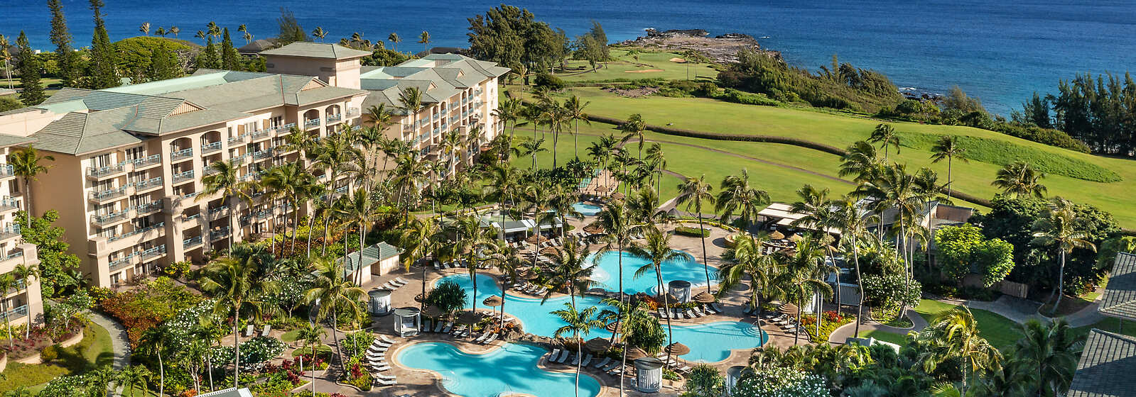 Aerial view of The Ritz-Carlton Maui, Kapalua