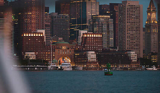 Aerial View of Boston Harbor Hotel 