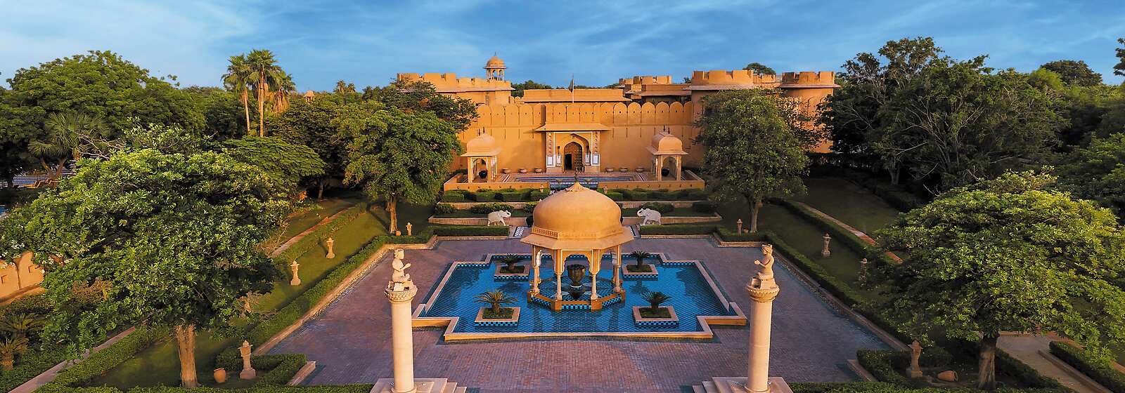 Aerial View of Hotel Exterior