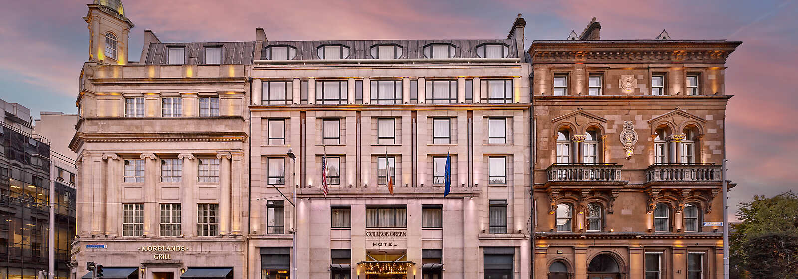 Exterior of the The College Green Hotel Dublin 