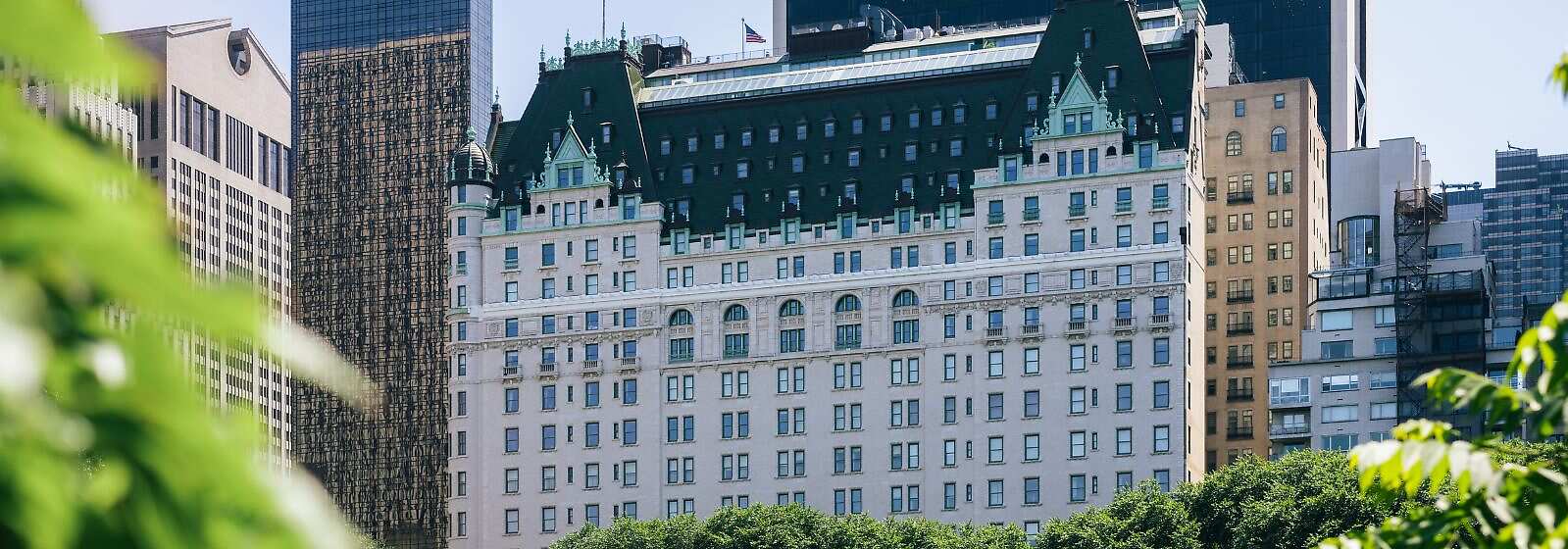 The Plaza Hotel as seen from Central Park 