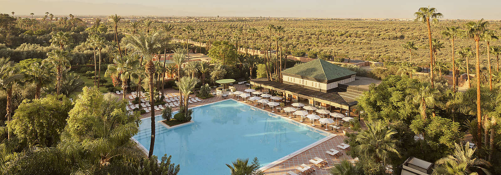 Aerial View of Swimming Pool