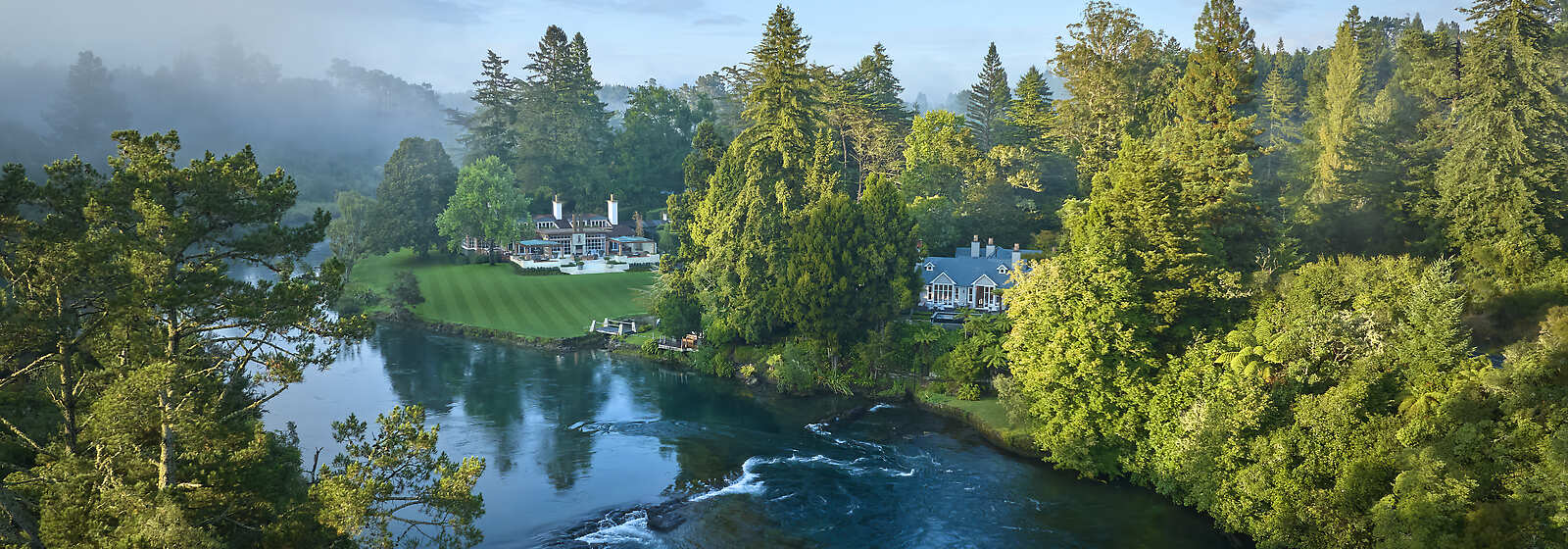 Aerial View of Huka Lodge