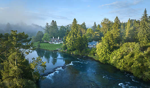Aerial View of Huka Lodge