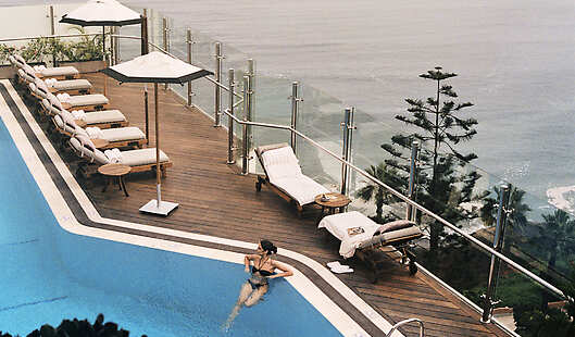 Aerial View of Rooftop Swimming Pool