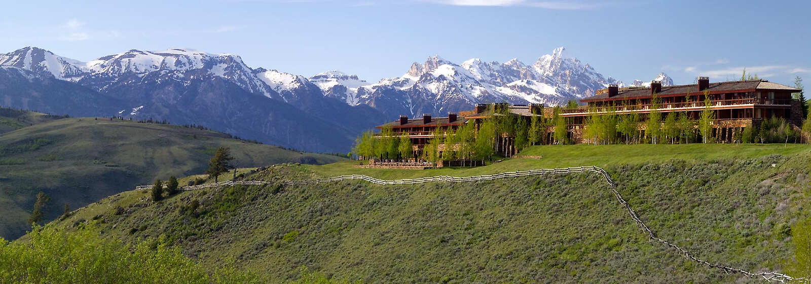 Exterior and View of Tetons