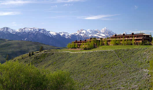 Exterior and View of Tetons