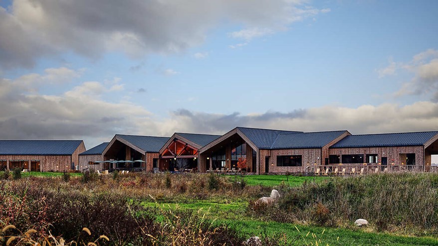 Exterior of farm surrounding buildings
