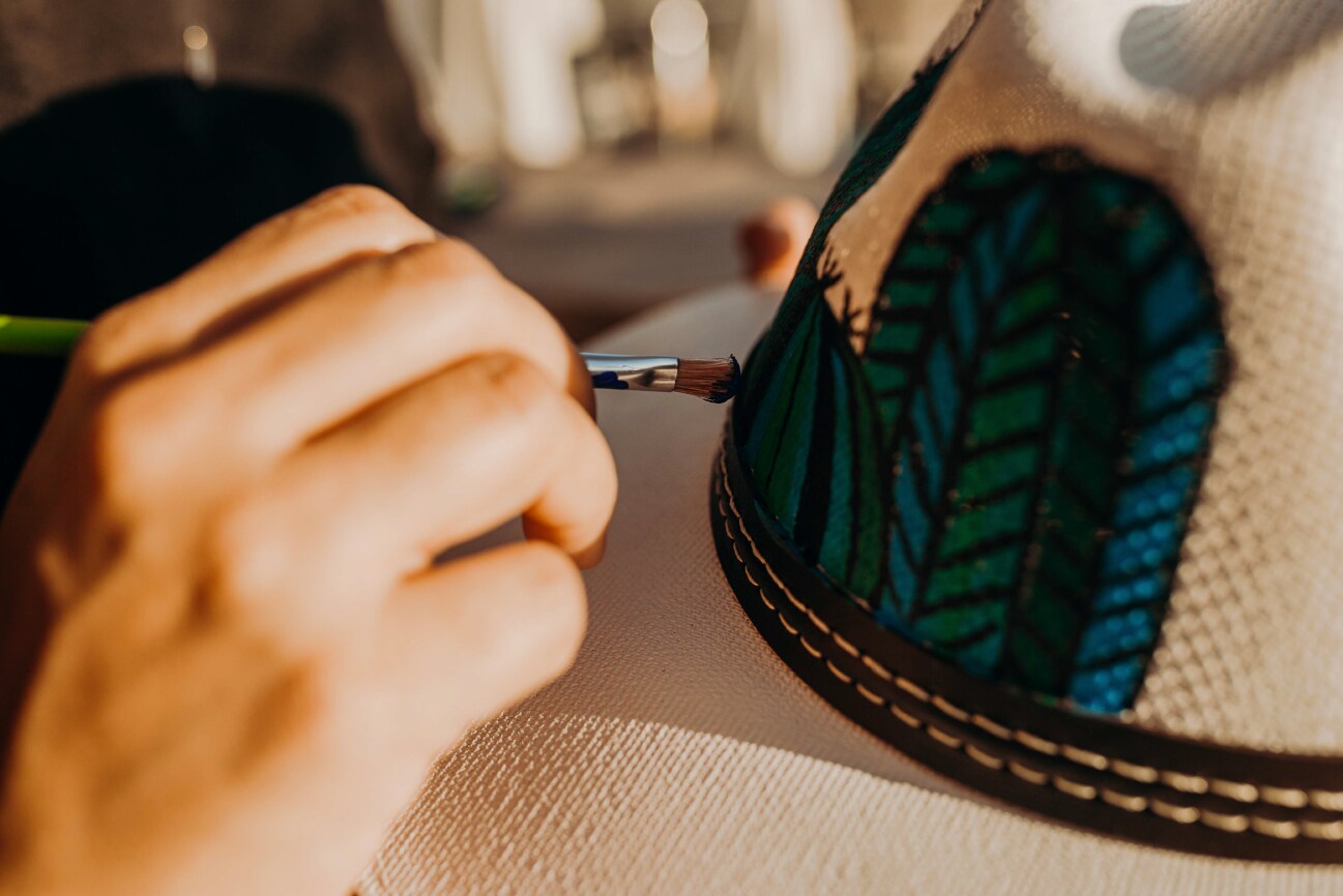 Hat painting