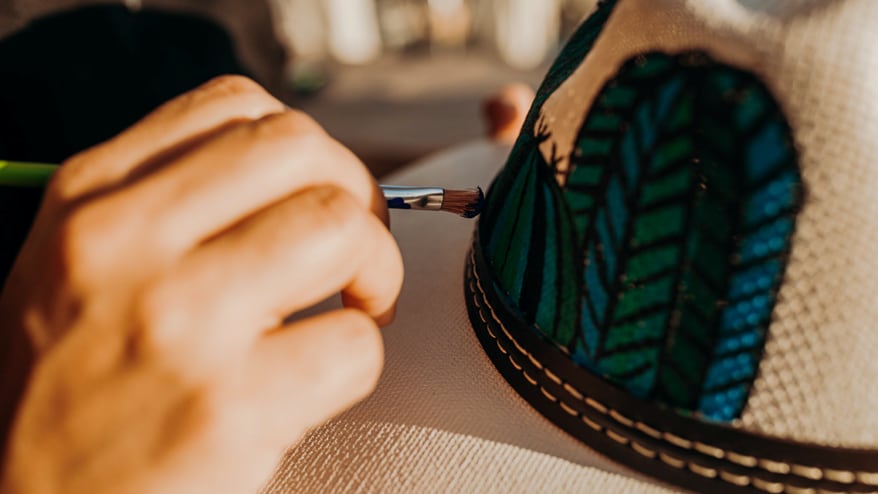Hat painting