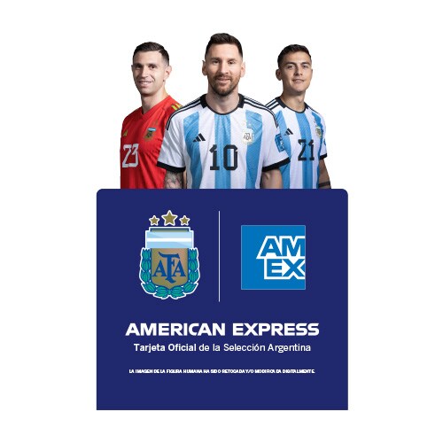 Display “Tarjeta Oficial de la Selección Argentina”