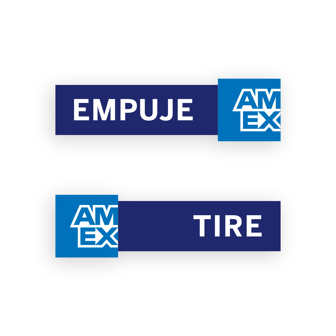 Calcomanía Tire / Empuje