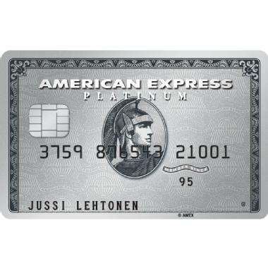 Puolet Platinum Card -pääkortin jäsenyysmaksusta