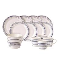 linkToText Royal Daulton Service de vaisselle en porcelaine de 16 morceaux Pacific Lines detailsPageText