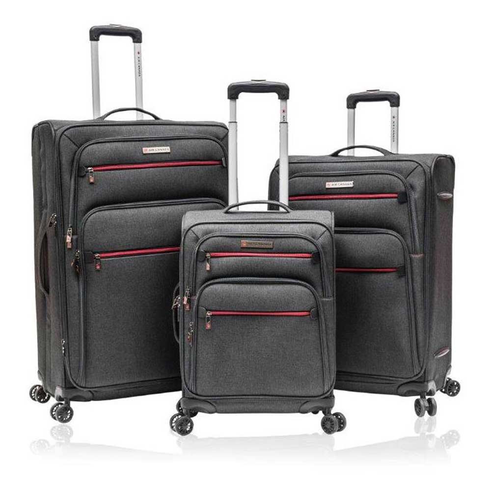 Ensemble de valises légères 3 morceaux à roues pivotantes - anthracite de Air Canada
