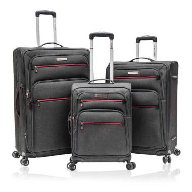 Ensemble de valises légères 3 morceaux à roues pivotantes - anthracite de Air Canada