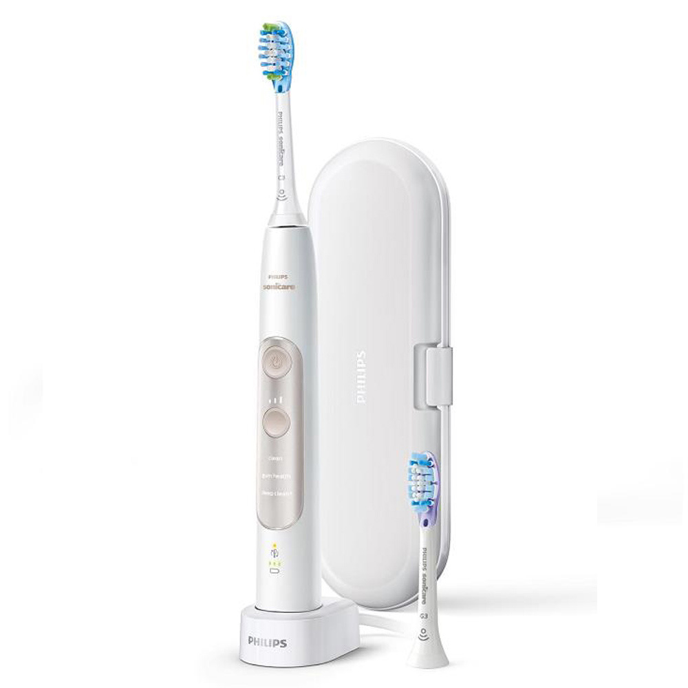 Brosse à dents Philips Sonicare ExpertClean 7300 - Blanc/Or
