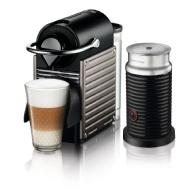 linkToText Breville Machine à café Pixie avec mousseur à lait Aeroccino (Titan) detailsPageText