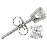 linkToText Delmar Jewelry Diamant solitaire boucles d’oreilles de (or blanc) detailsPageText