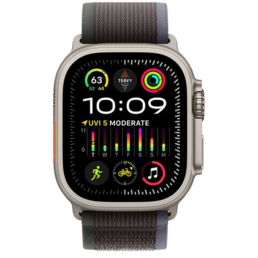 Apple Watch Ultra 2は、前代未聞のパフォーマンスを実現するために生まれました。ケースには軽く、強く、耐食性に優れたチタニウムを採用。突起したデザインが、エッジへの衝撃からサファイアクリスタルを守ります。