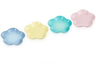 Le Creuset Sorbet Set of 4 Small Flower Plate